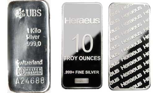 Lingotes de plata UBS - Heraeus